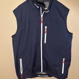 Helly Hansen Men's Dark Blue Vest with Red Accents